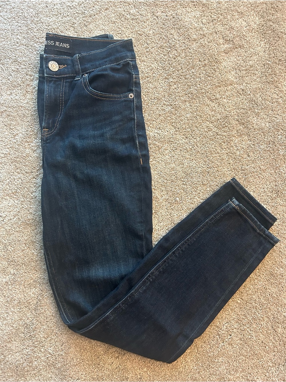 Express Women's Dark Blue Skinny Jeans